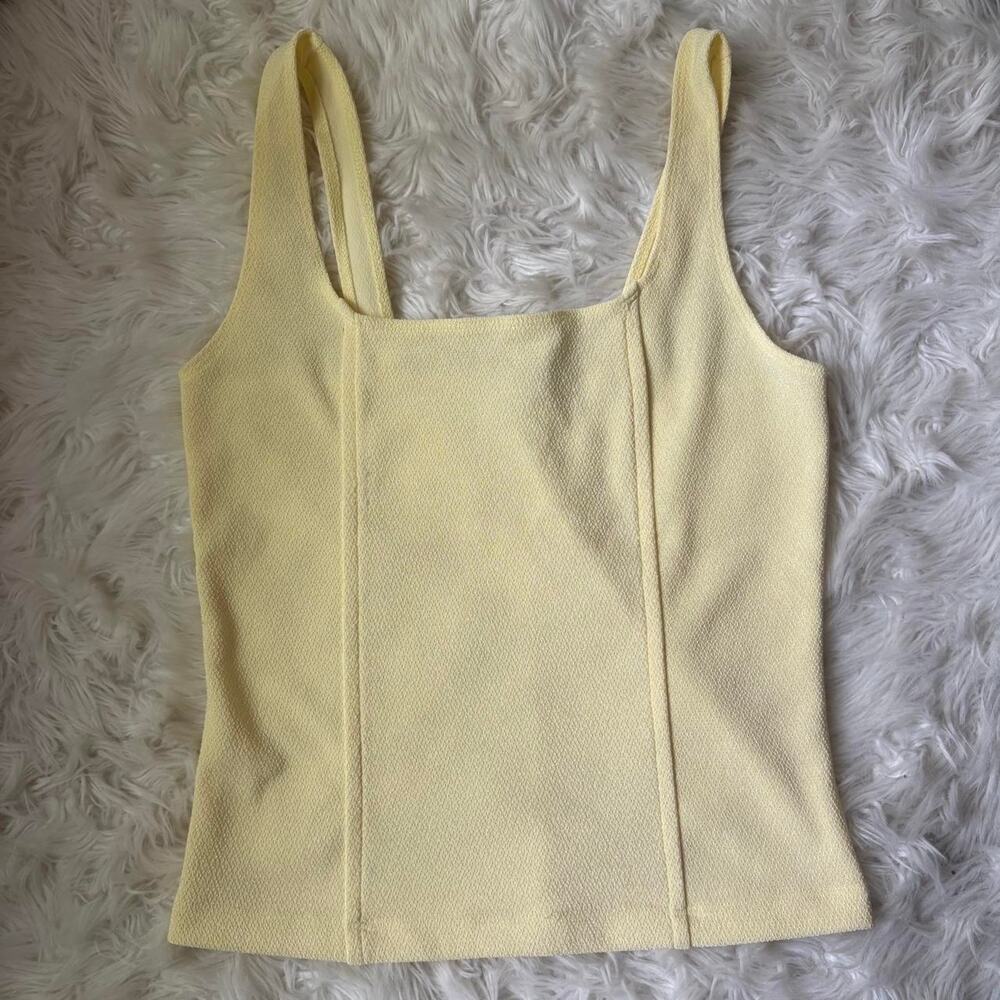 Vintage 90s butter yellow tank